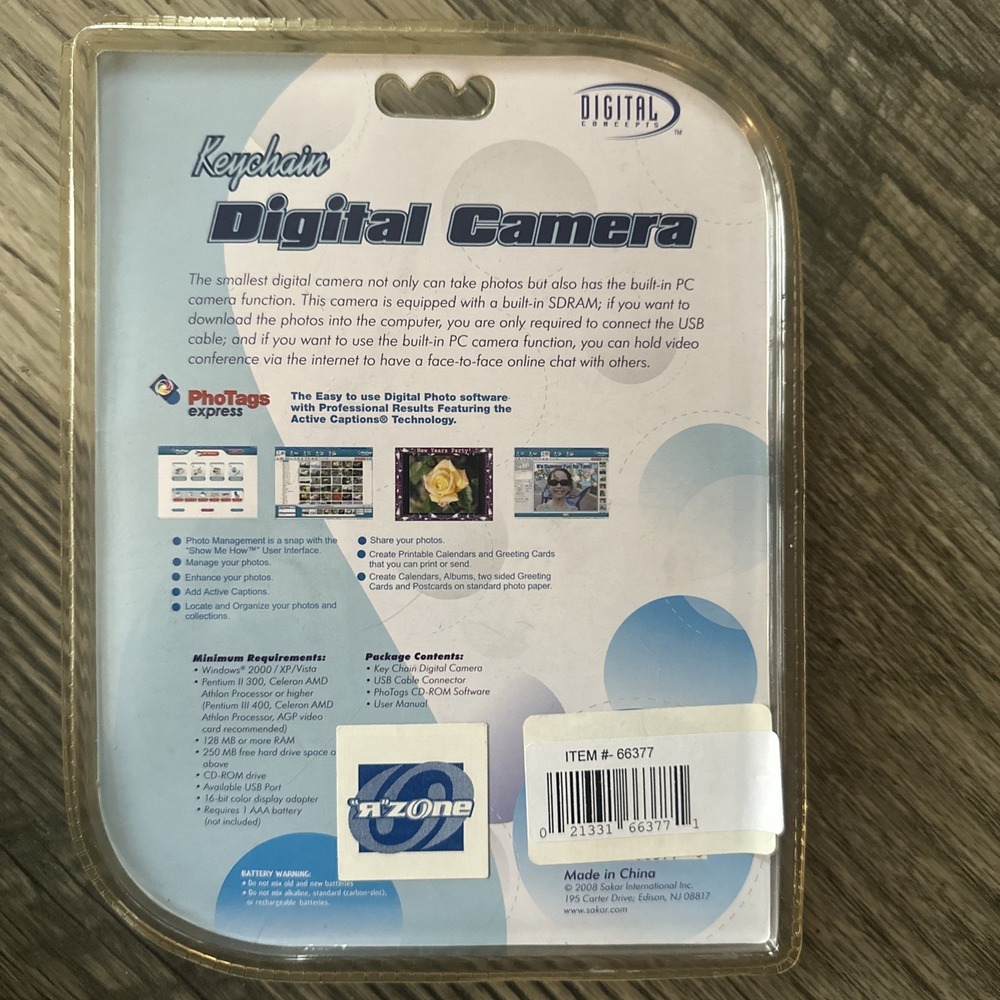 Keychain 3 In 1~Digital Camera, PC Web, Video Camera ~ Blue~NEW  Great‎ GIFT - Picture 5 of 5